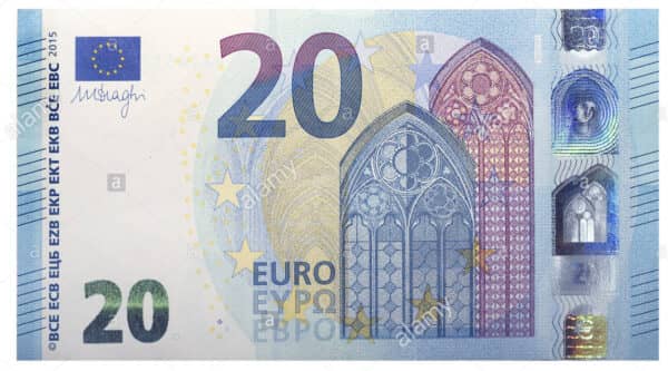 Counterfeit €20 Euro Bills